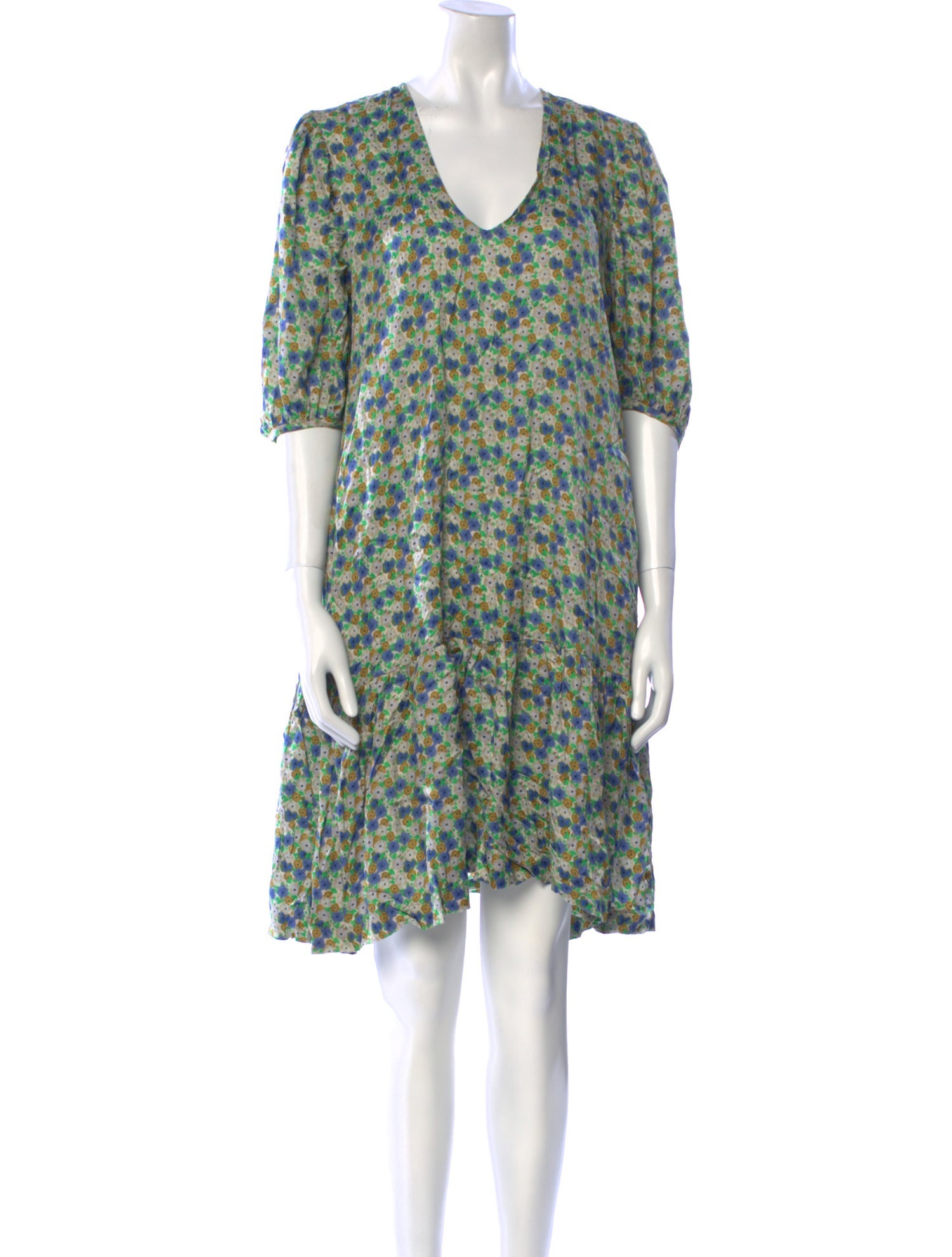 No. 6 Store Floral Print Mini Dress