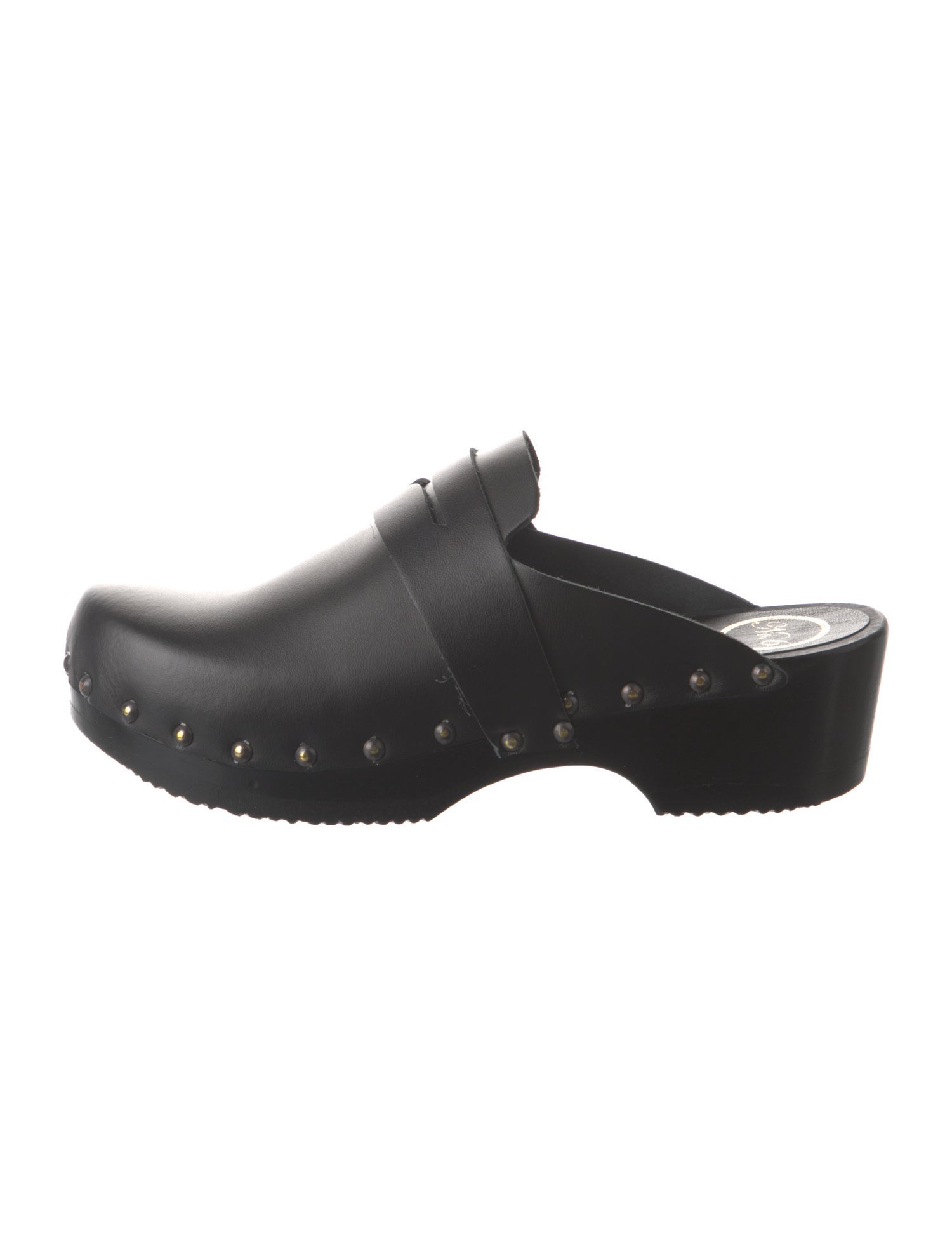 No. 6 Store Leather Studded Accents Mules