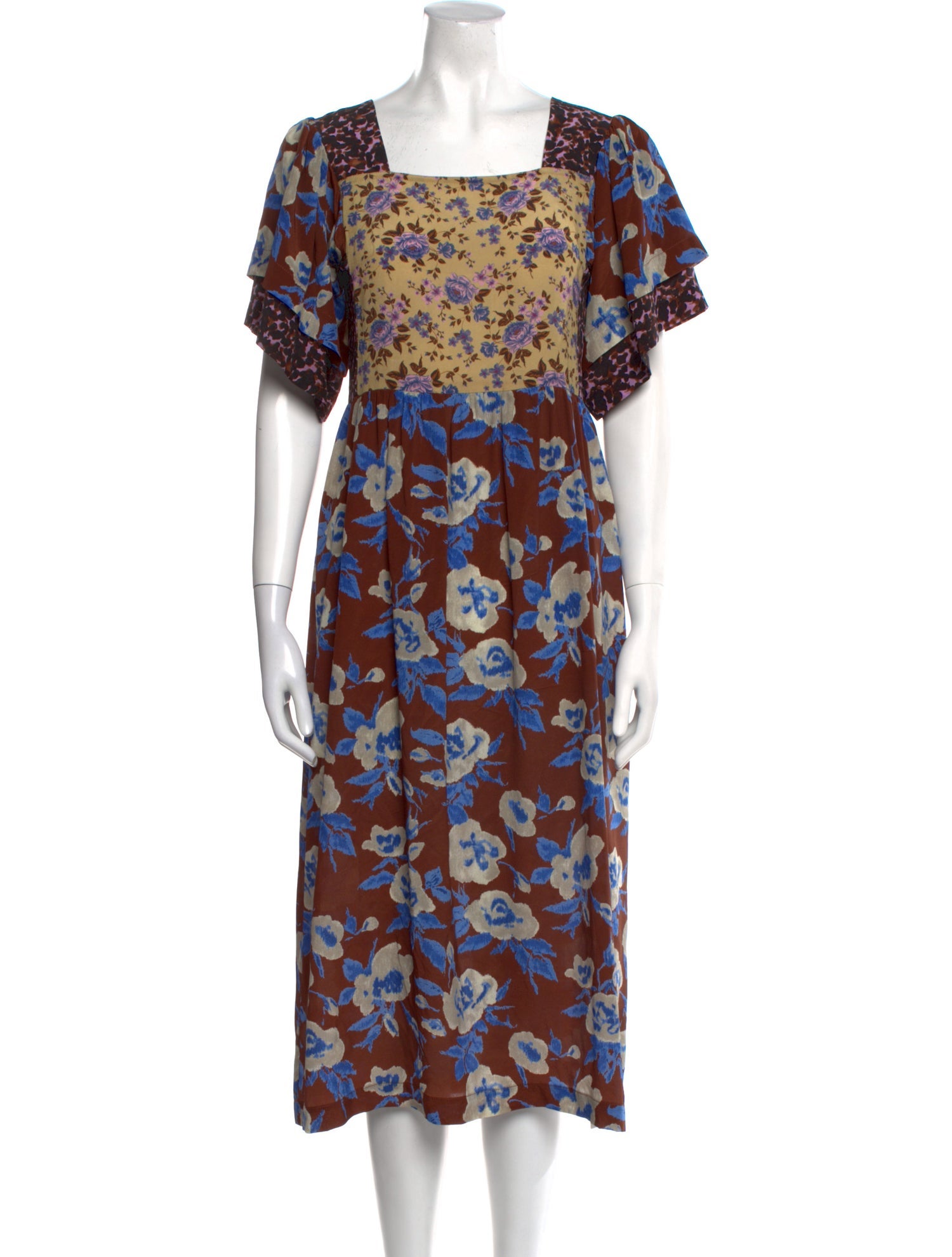 No. 6 Store Silk Midi Length Dress