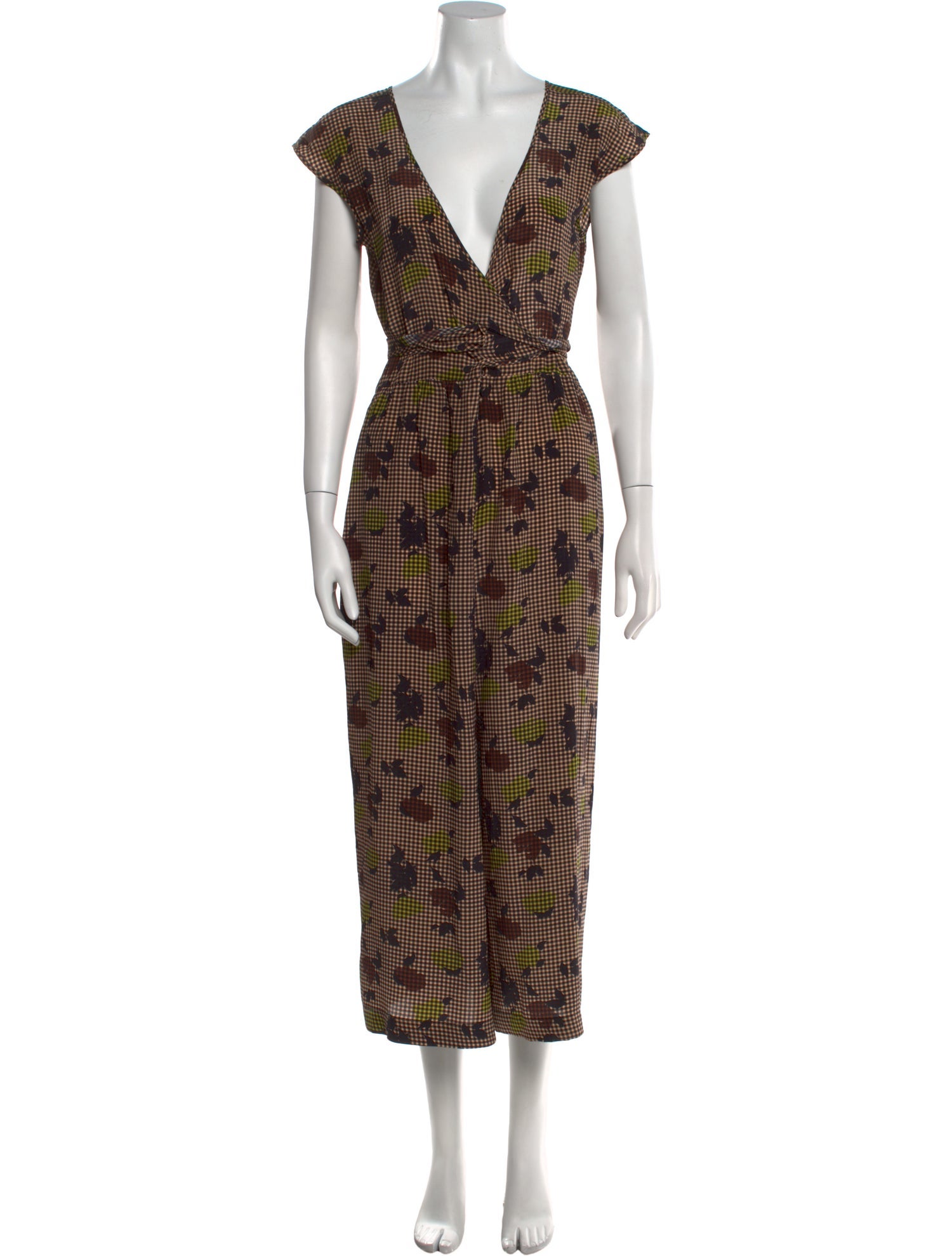 No. 6 Store Silk Patterned Jumpsuit