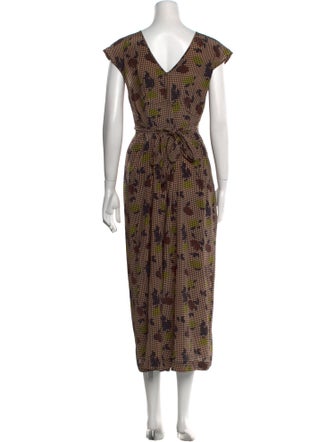 No. 6 Store Silk Patterned Jumpsuit