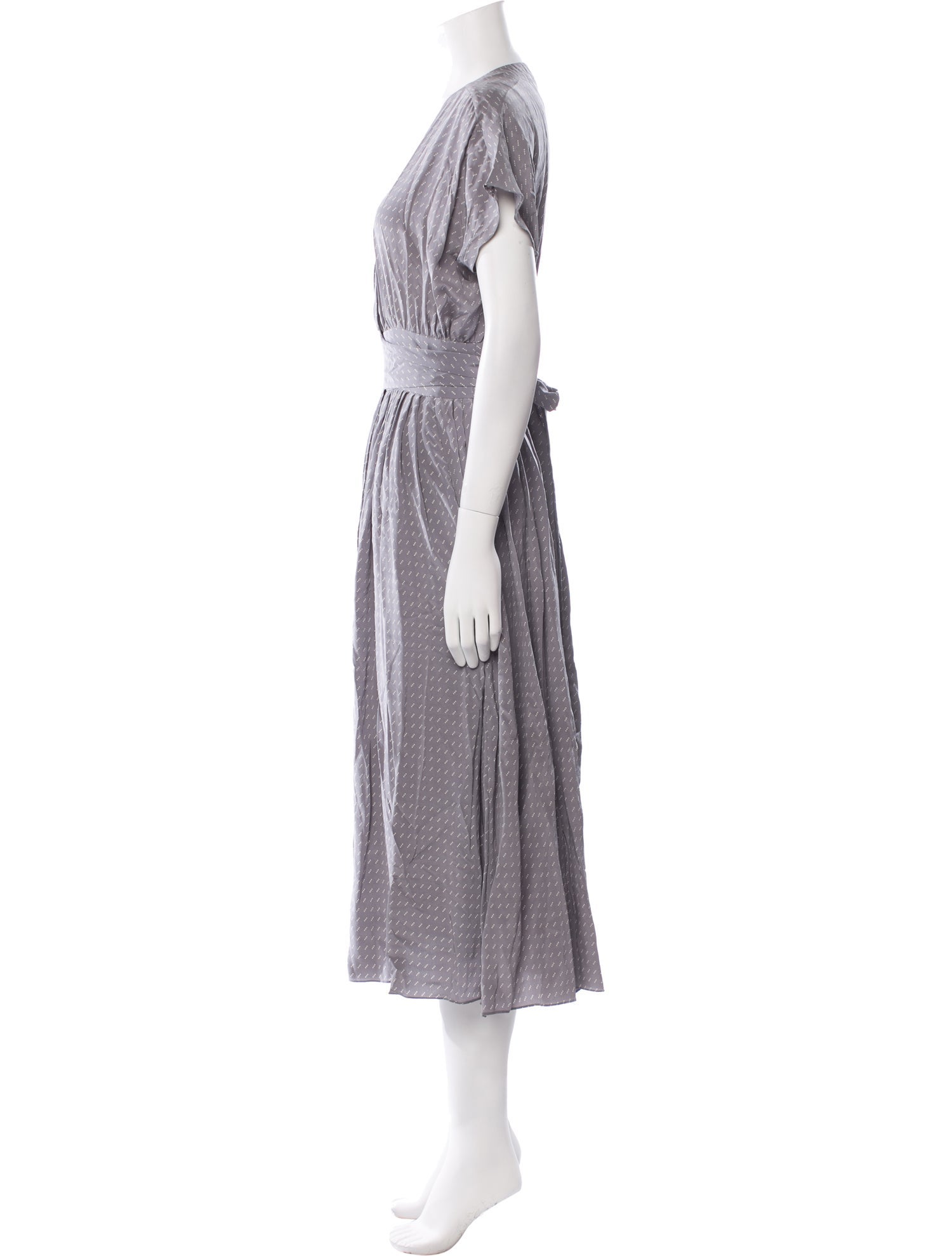 No. 6 Store Silk Midi Length Dress