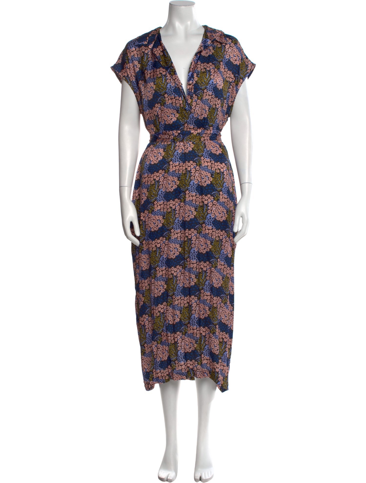 No. 6 Store Floral Print Long Dress