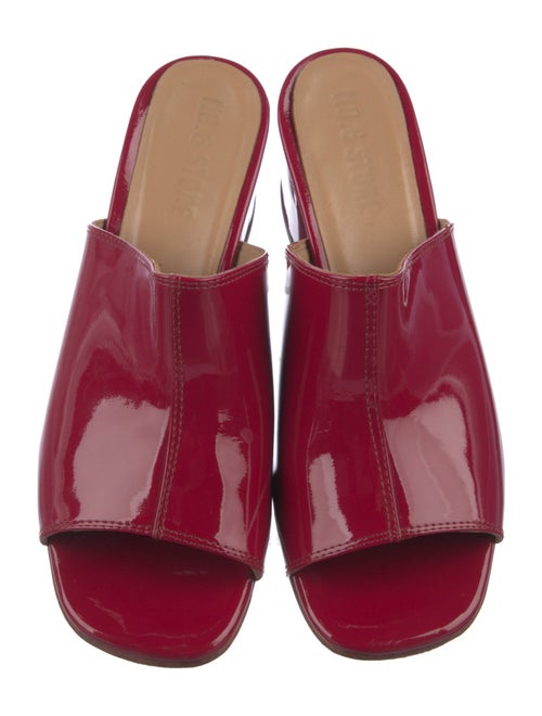 No. 6 Store Patent Leather Printed Slides