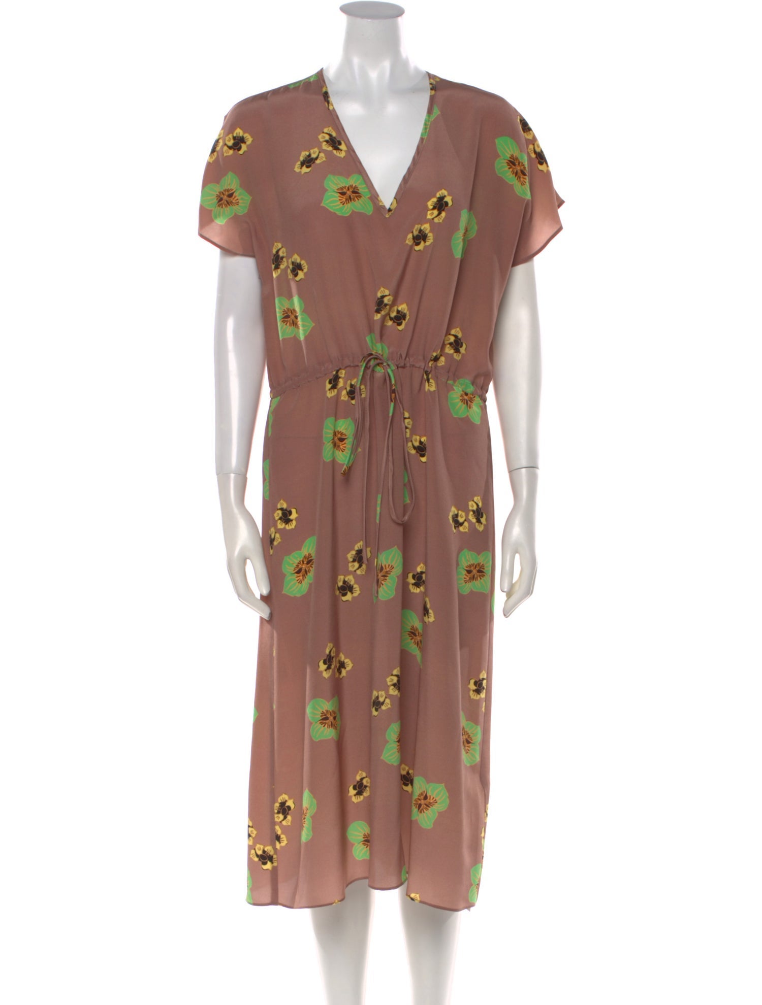 No. 6 Store Silk Midi Length Dress