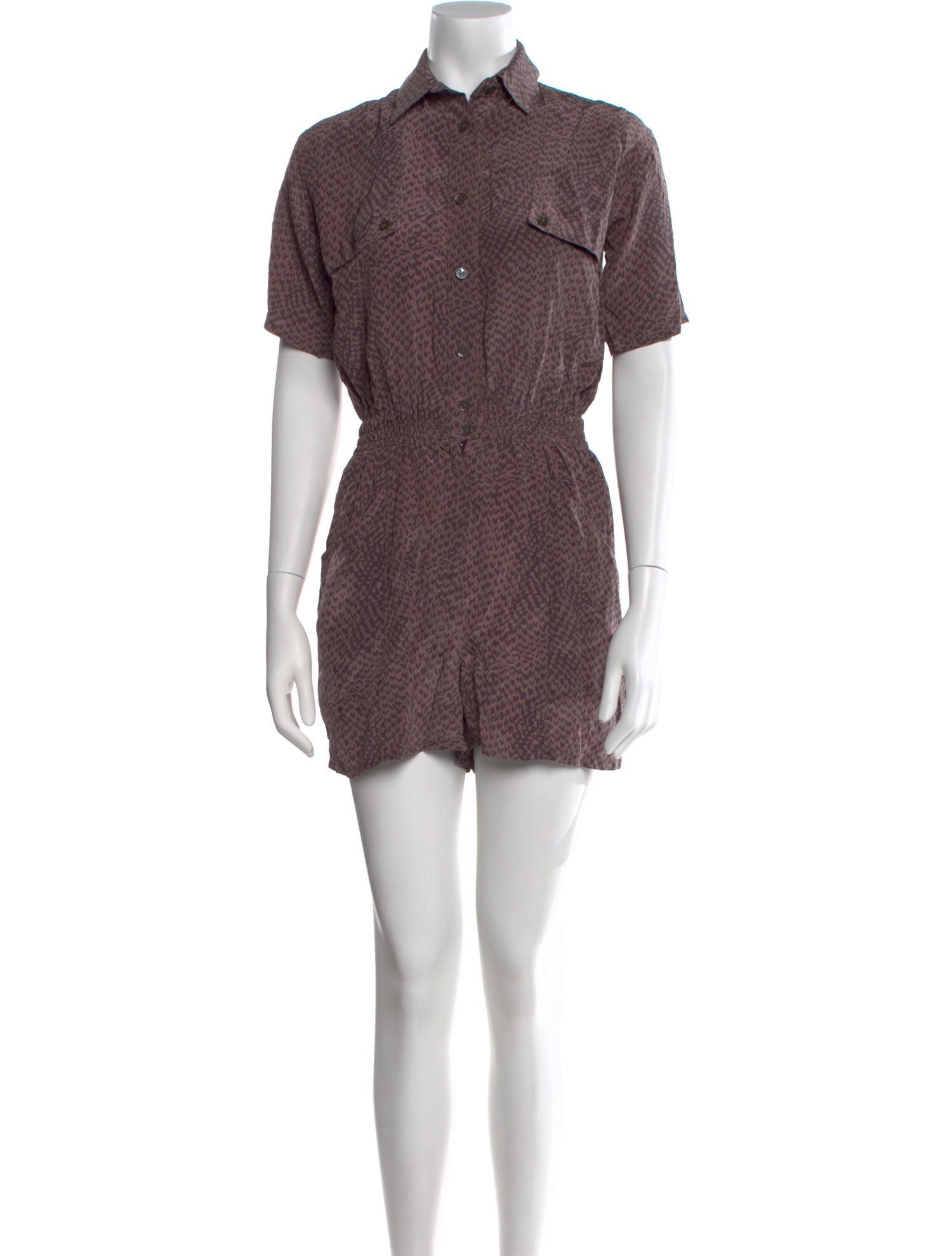 No. 6 Store Silk Printed Romper