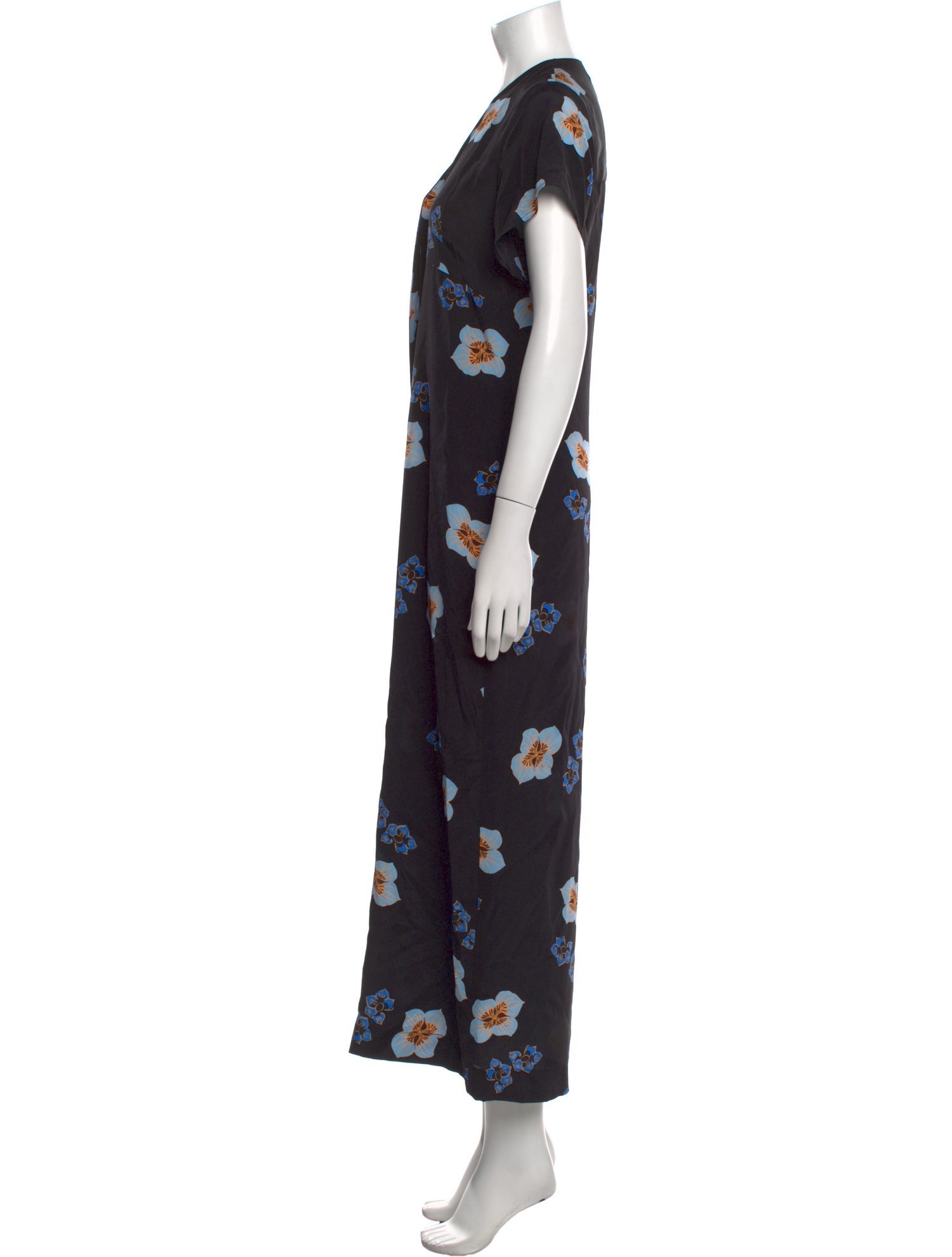 No. 6 Store Silk Floral Print Jumpsuit