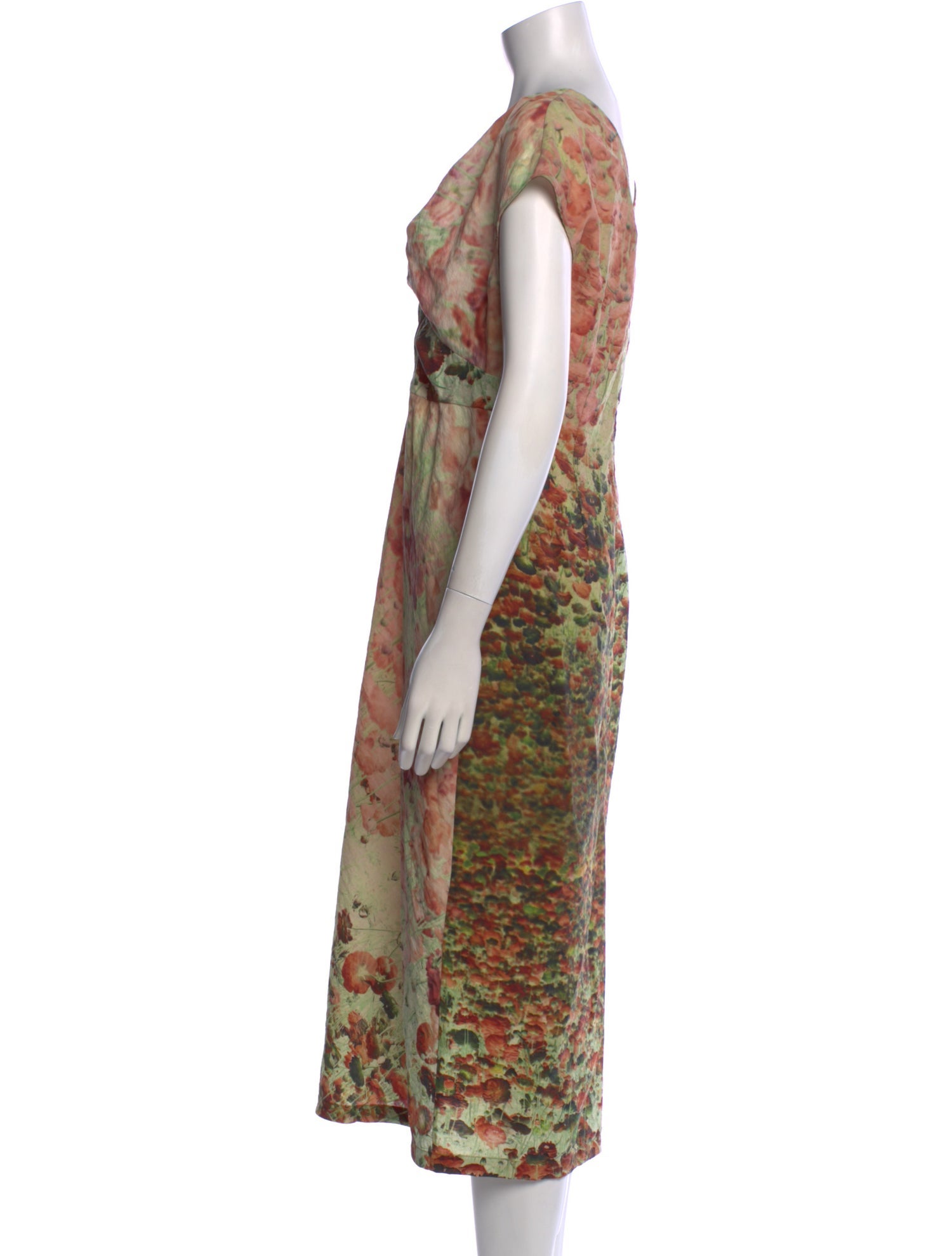 No. 6 Store Silk Midi Length Dress