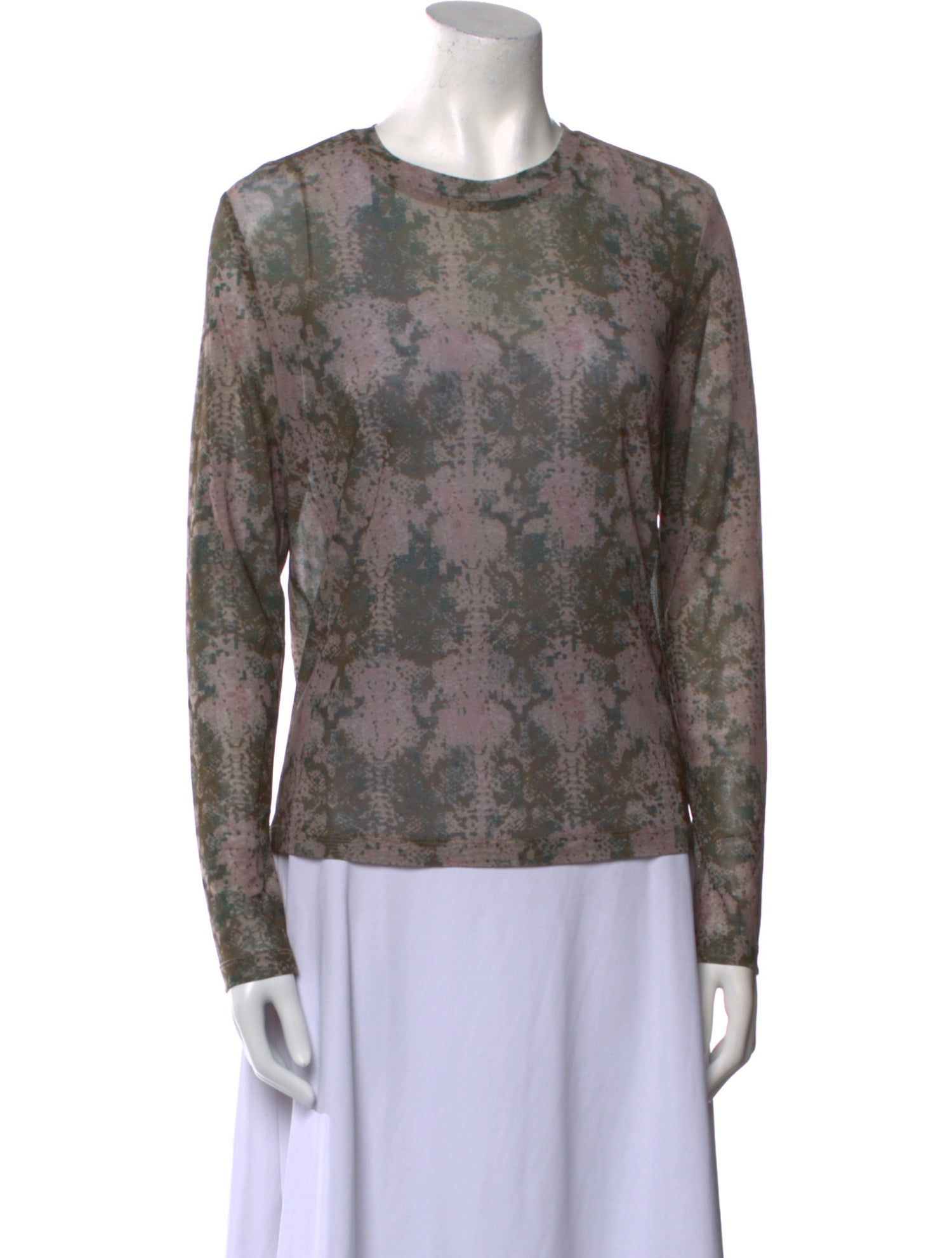 No. 6 Store Floral Print Crew Neck Sweatshirt