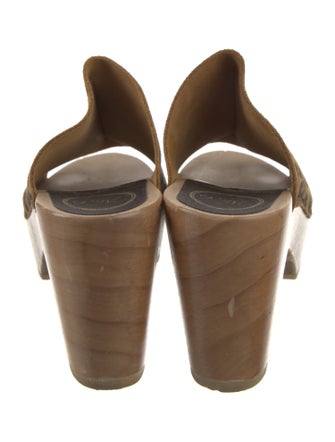 No. 6 Store Calf Hair Embroidered Accent Slides