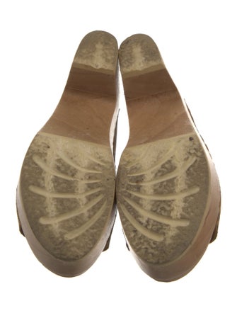 No. 6 Store Calf Hair Embroidered Accent Slides