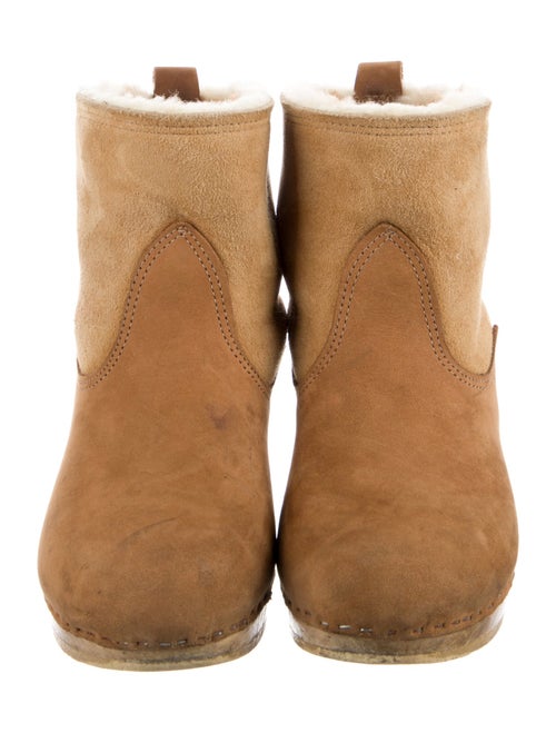 No. 6 Store Suede Fur Trim Boots