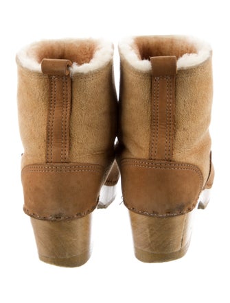 No. 6 Store Suede Fur Trim Boots