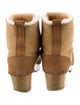 No. 6 Store Suede Fur Trim Boots