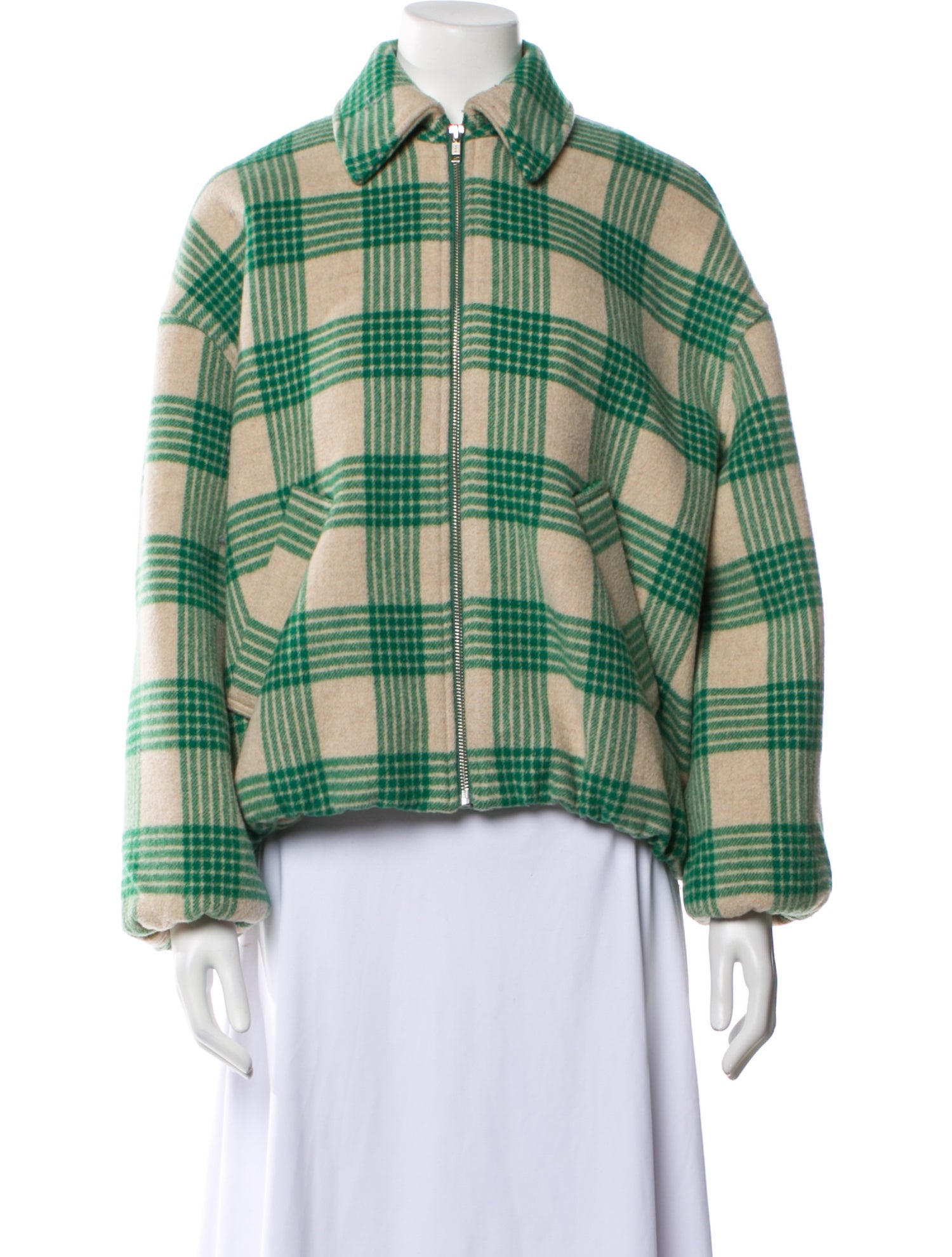 No. 6 Store Wool Plaid Print Jacket