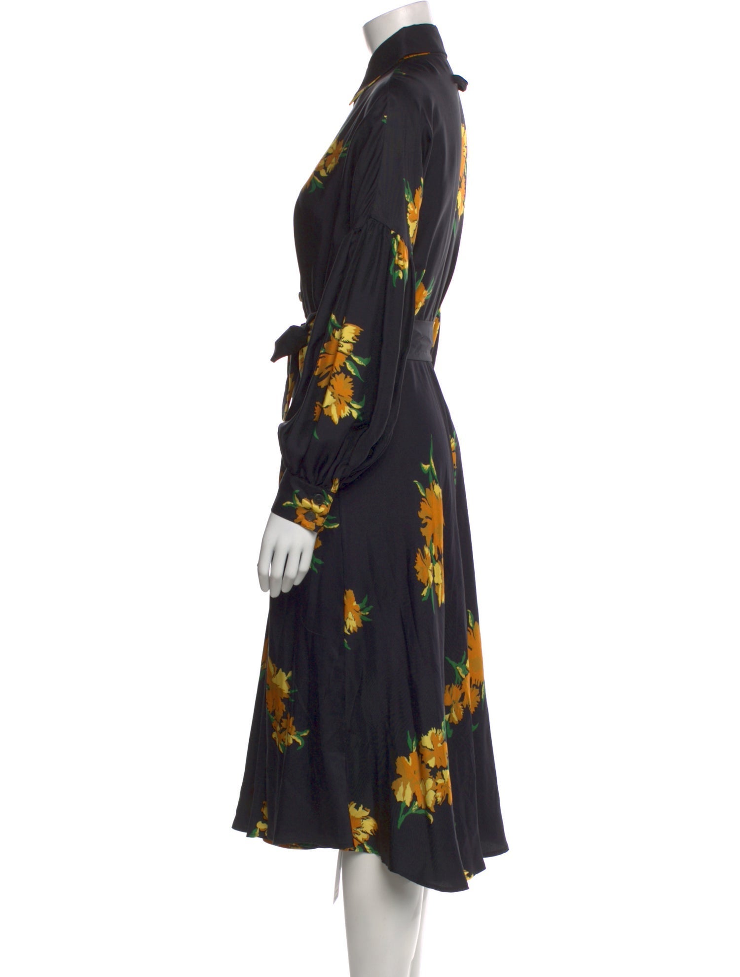 No. 6 Store Silk Midi Length Dress