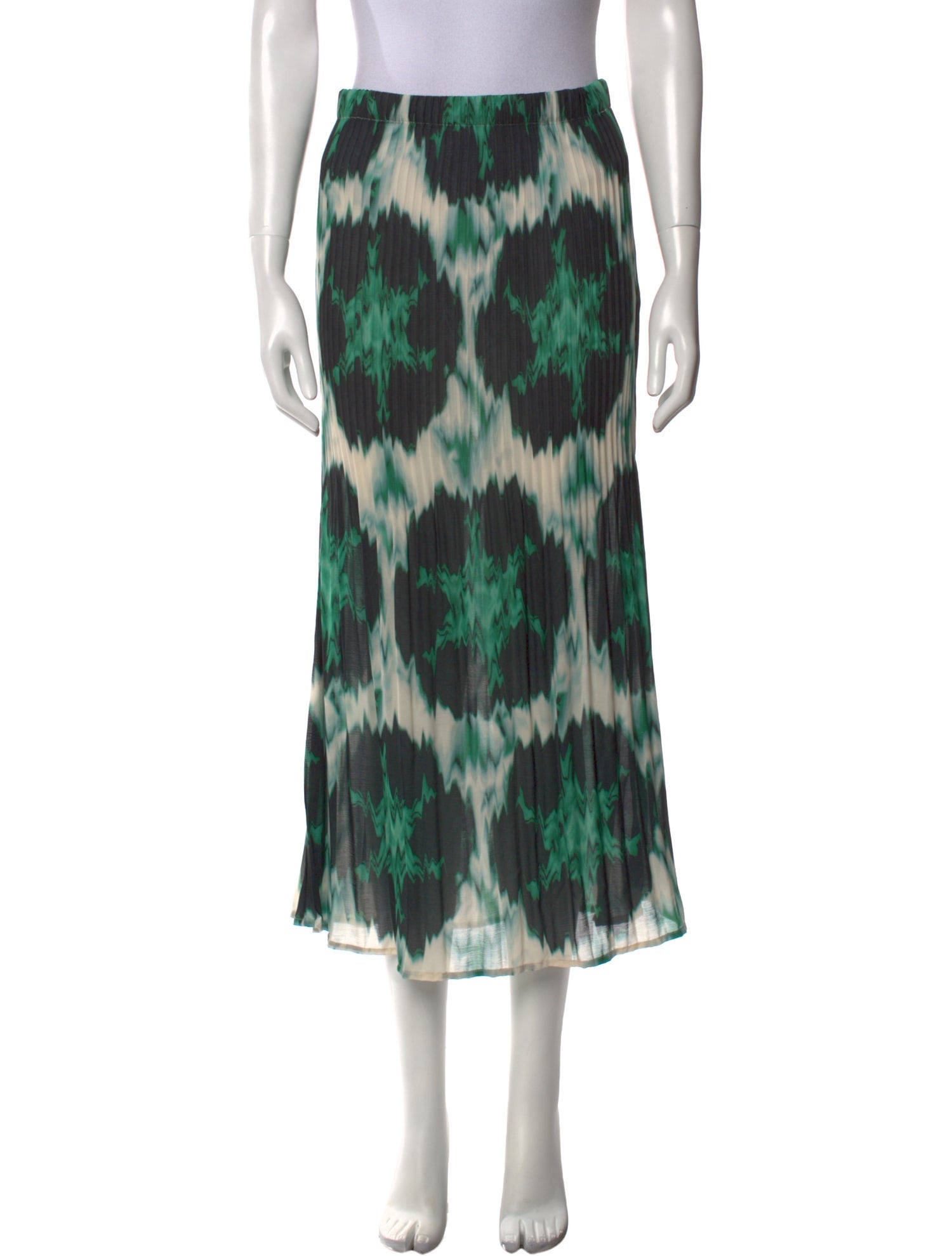 No. 6 Store Tie-Dye Print Midi Length Skirt