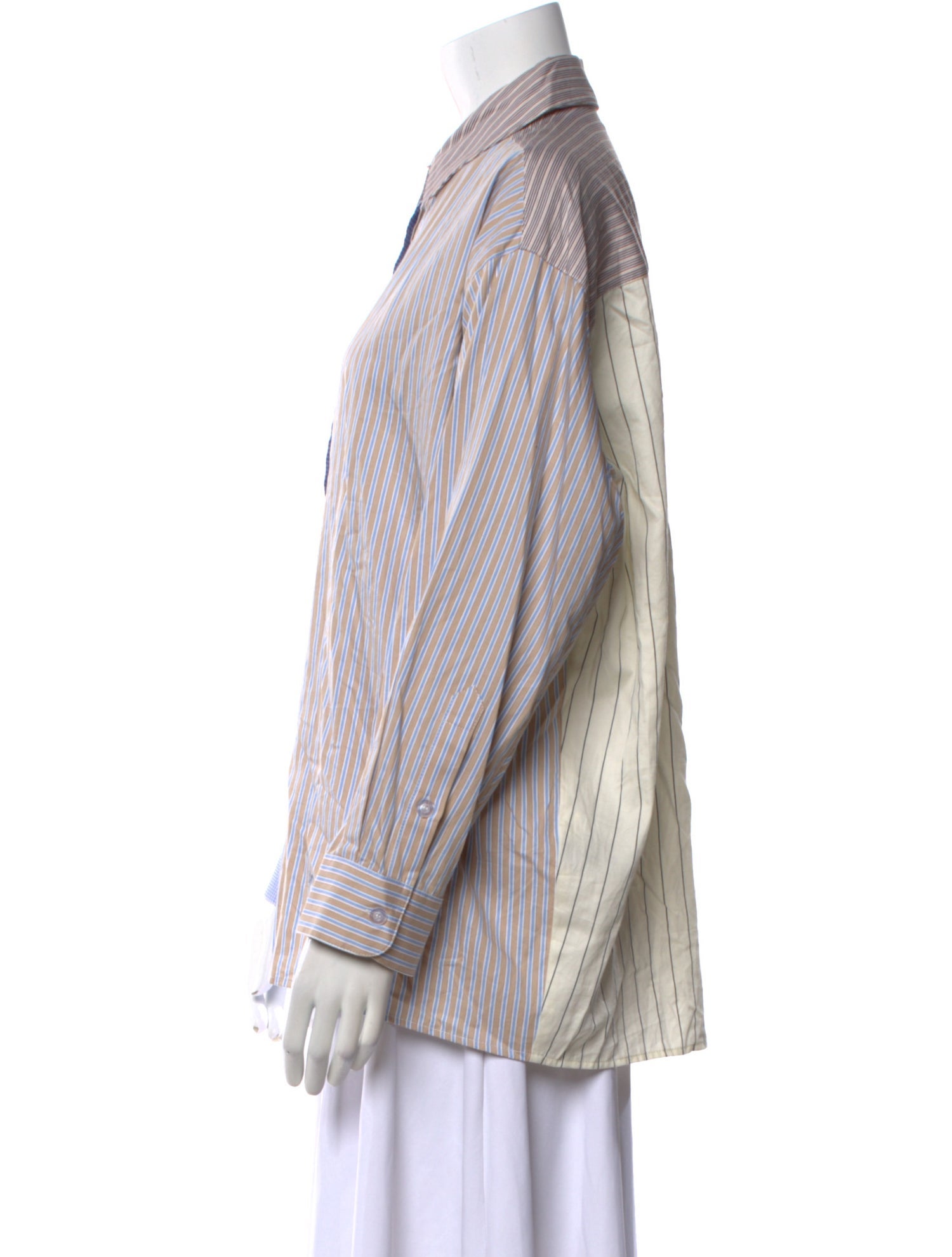 No. 6 Store Plaid Print Long Sleeve Button-Up Top