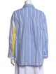 No. 6 Store Striped Long Sleeve Button-Up Top