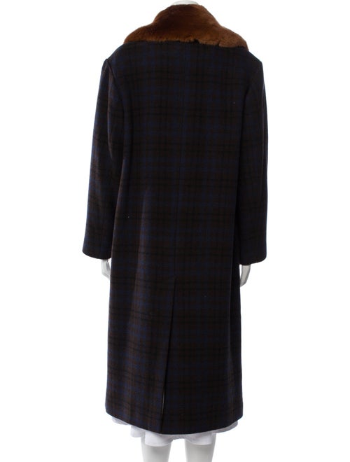 No. 6 Store Virgin Wool Faux Fur Coat