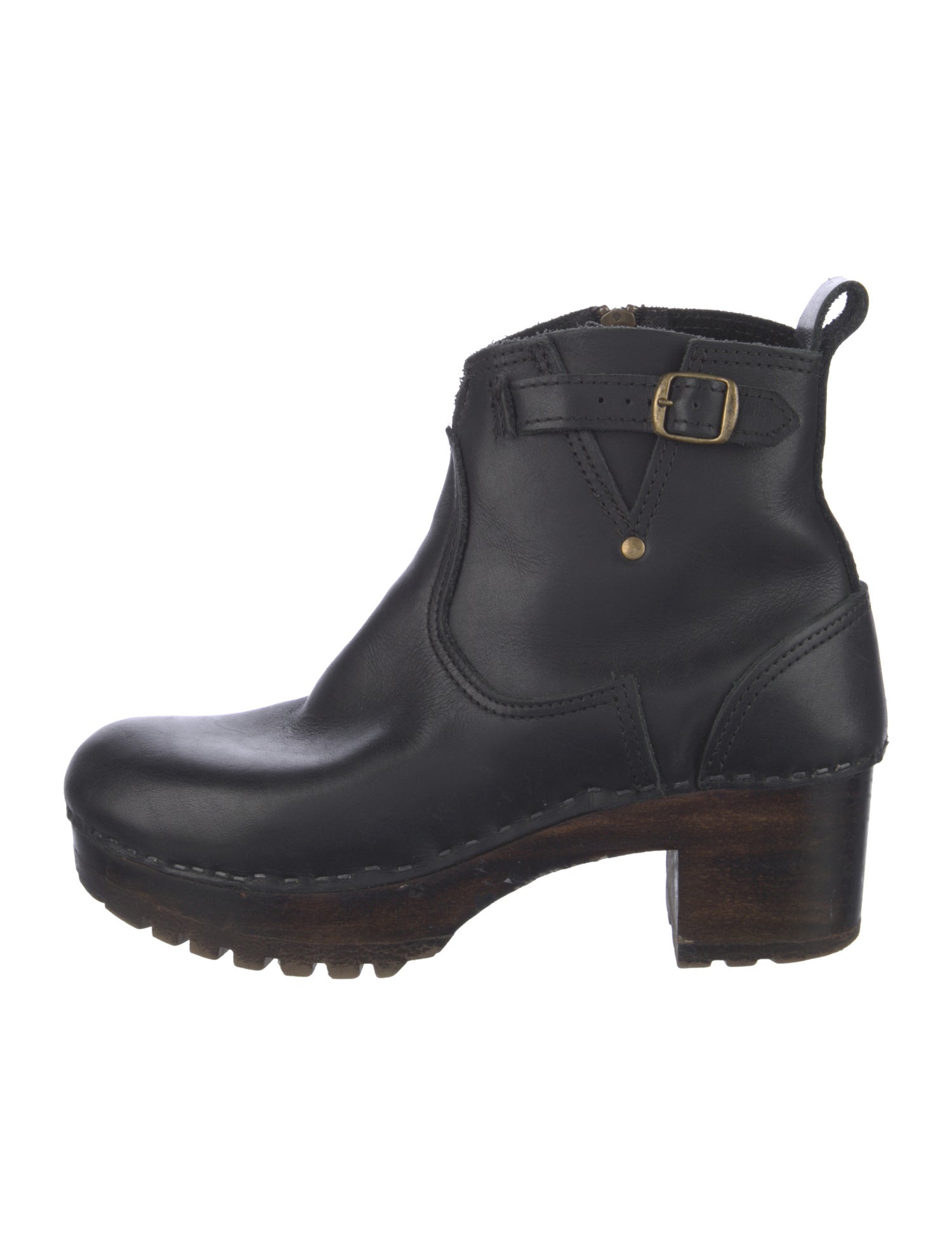 No. 6 Store Leather Distressed Accents Boots