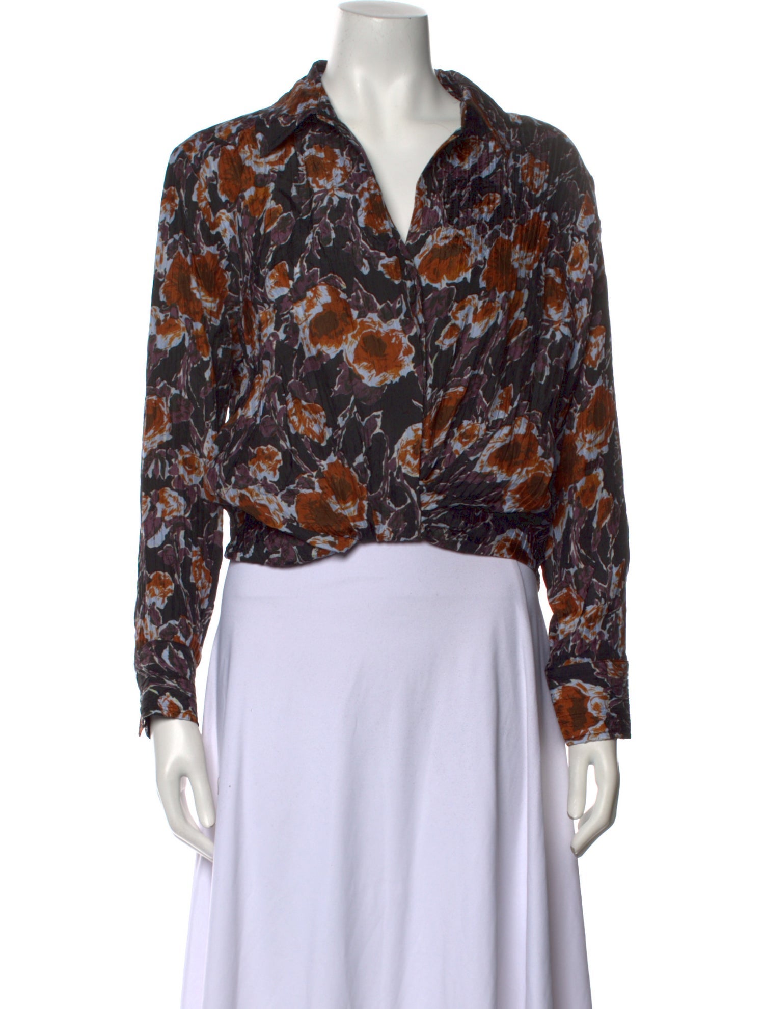 No. 6 Store Silk Floral Print Blouse w/ Tags