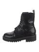 No. 6 Store Leather Striped Combat Boots