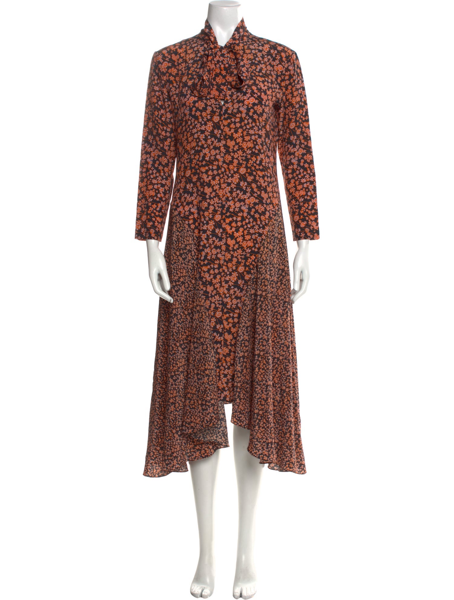 No. 6 Store Silk Midi Length Dress