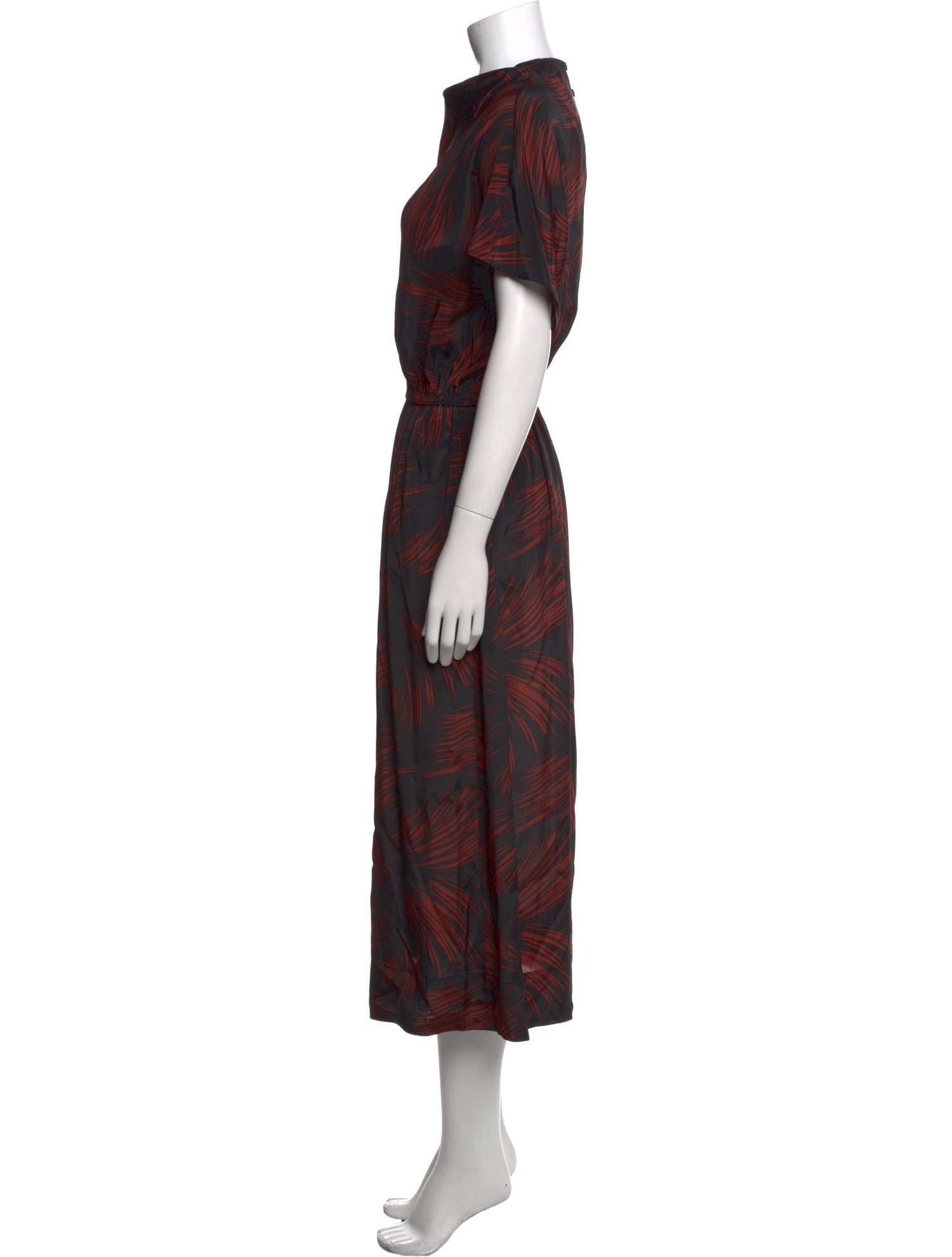 No. 6 Store Printed Midi Length Dress
