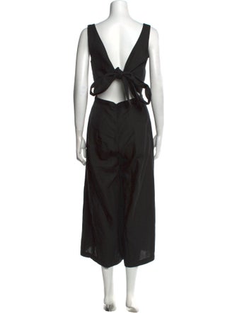 No. 6 Store Linen Scoop Neck Jumpsuit