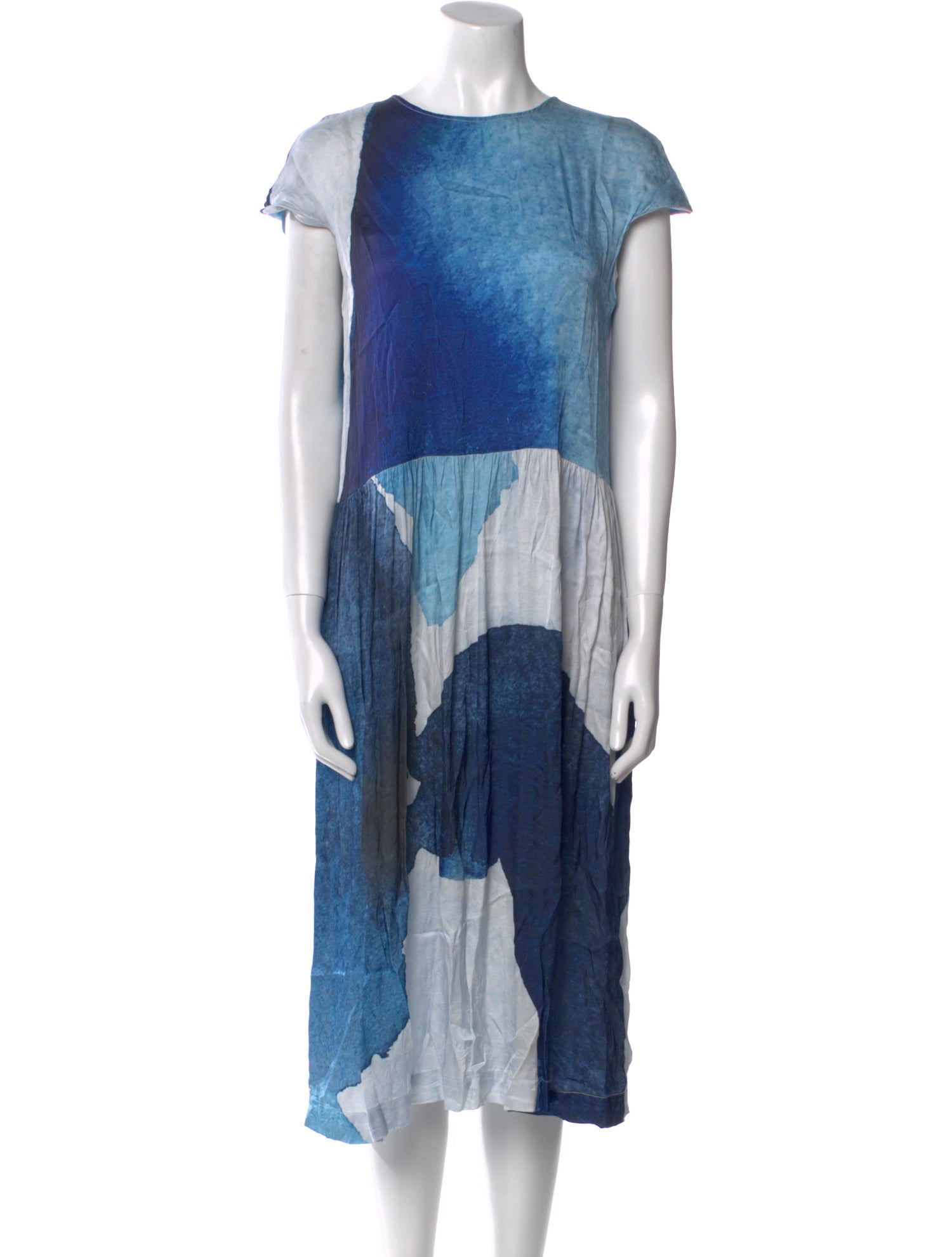 No. 6 Store Tie-Dye Print Midi Length Dress