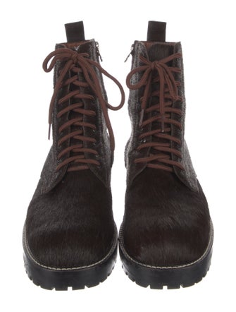No. 6 Store Ponyhair Combat Boots