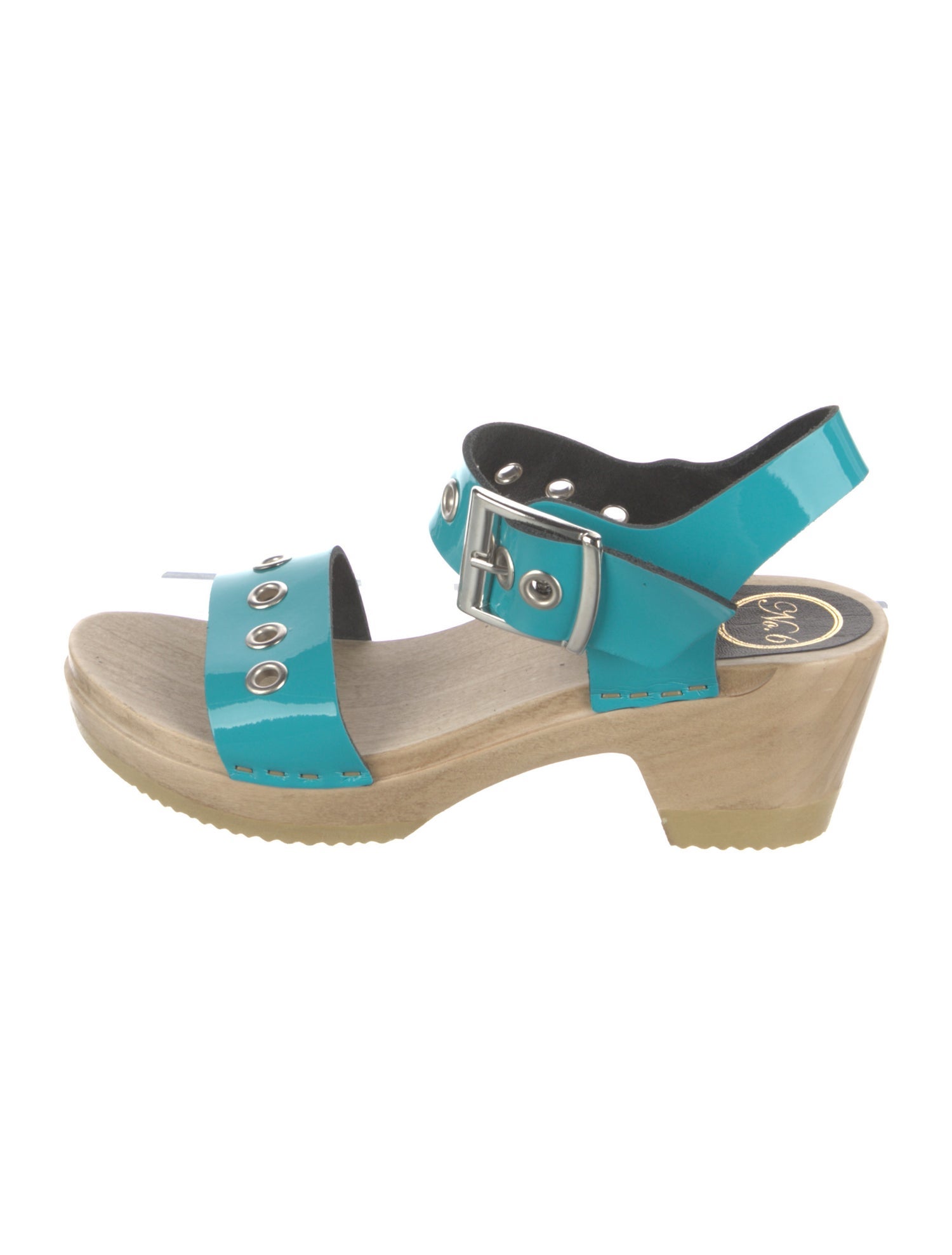 No. 6 Store Leather Colorblock Pattern Espadrilles