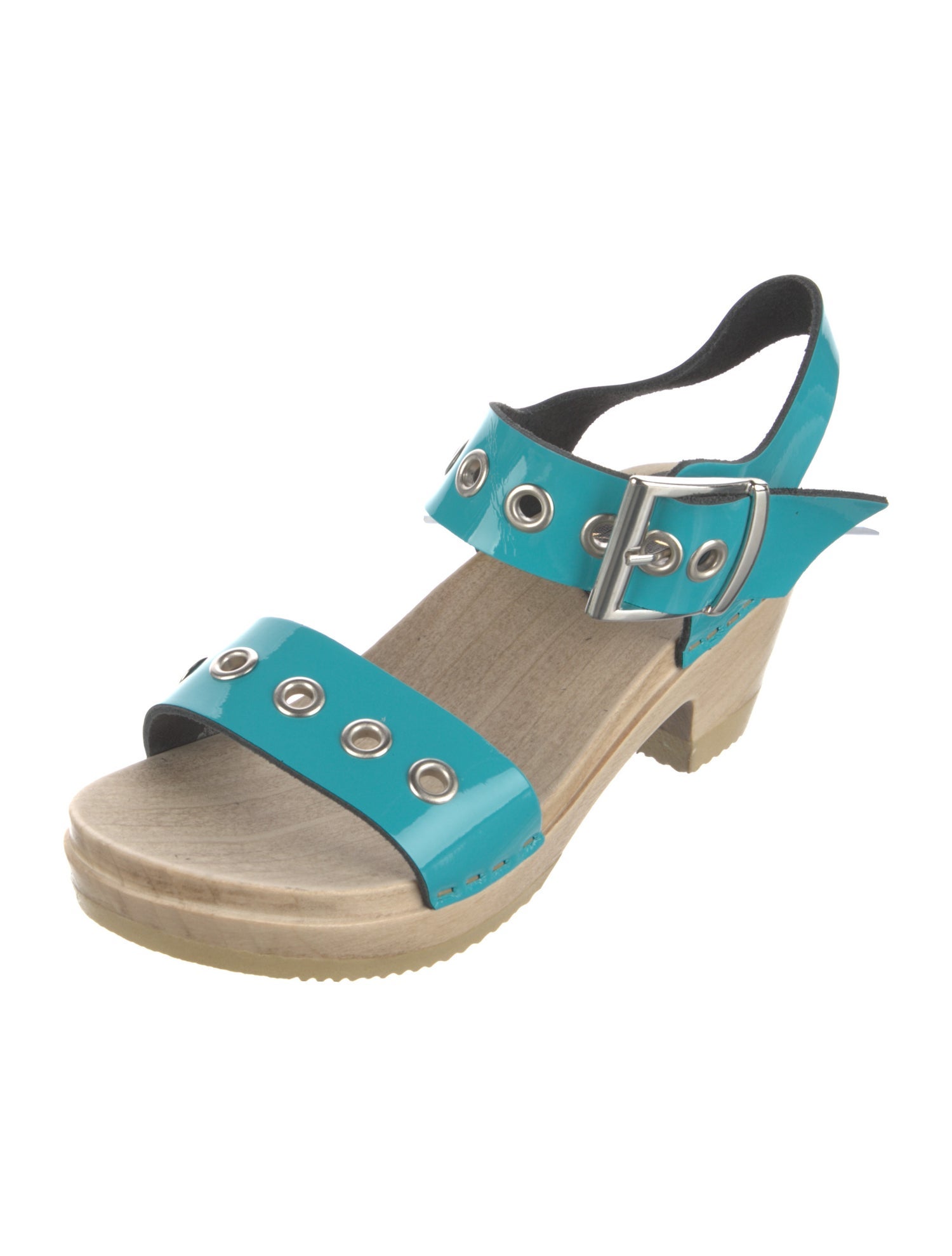 No. 6 Store Leather Colorblock Pattern Espadrilles