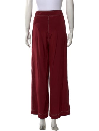 No. 6 Store Silk Wide Leg Pants