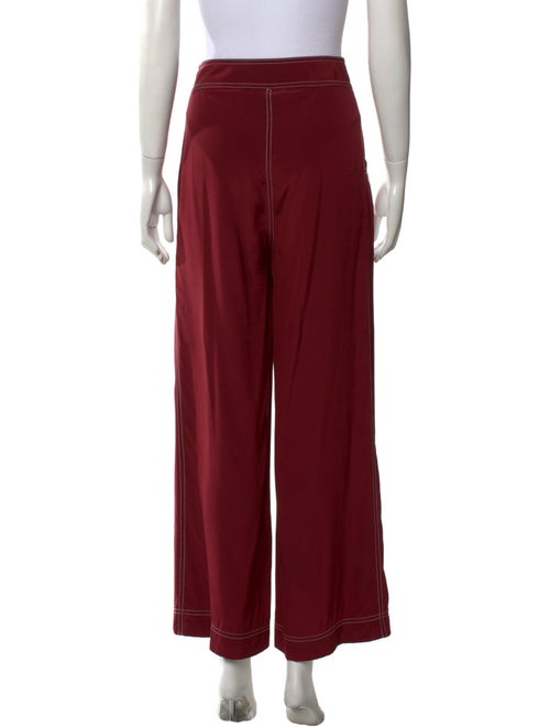 No. 6 Store Silk Wide Leg Pants