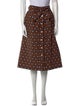No. 6 Store Polka Dot Print Midi Length Skirt
