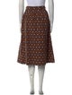 No. 6 Store Polka Dot Print Midi Length Skirt