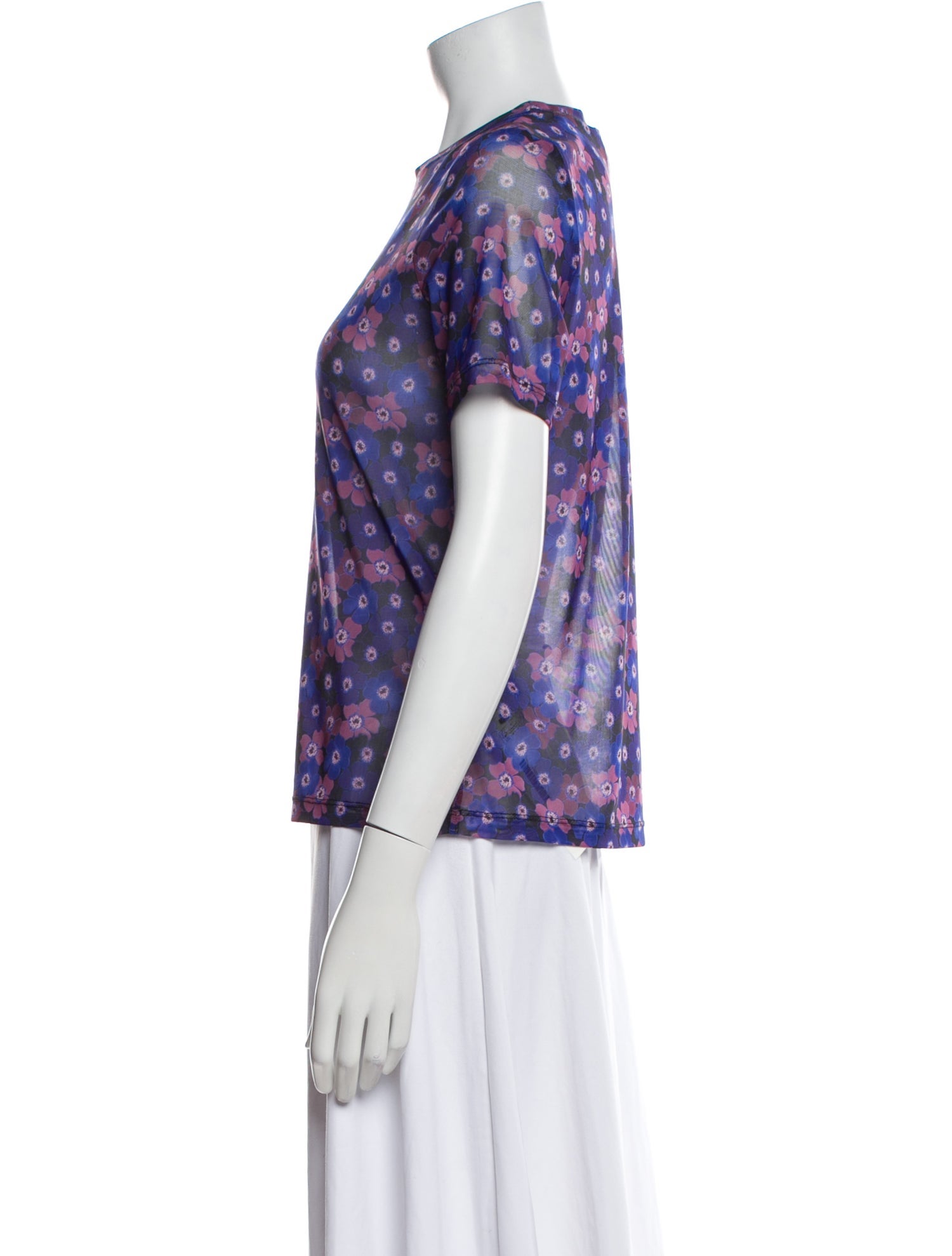 No. 6 Store Floral Print Crew Neck T-Shirt