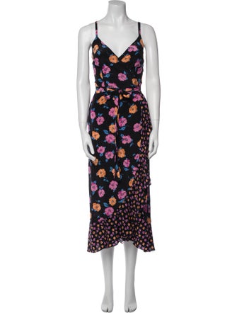 No. 6 Store Silk Midi Length Dress