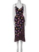 No. 6 Store Silk Midi Length Dress