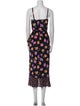 No. 6 Store Silk Midi Length Dress
