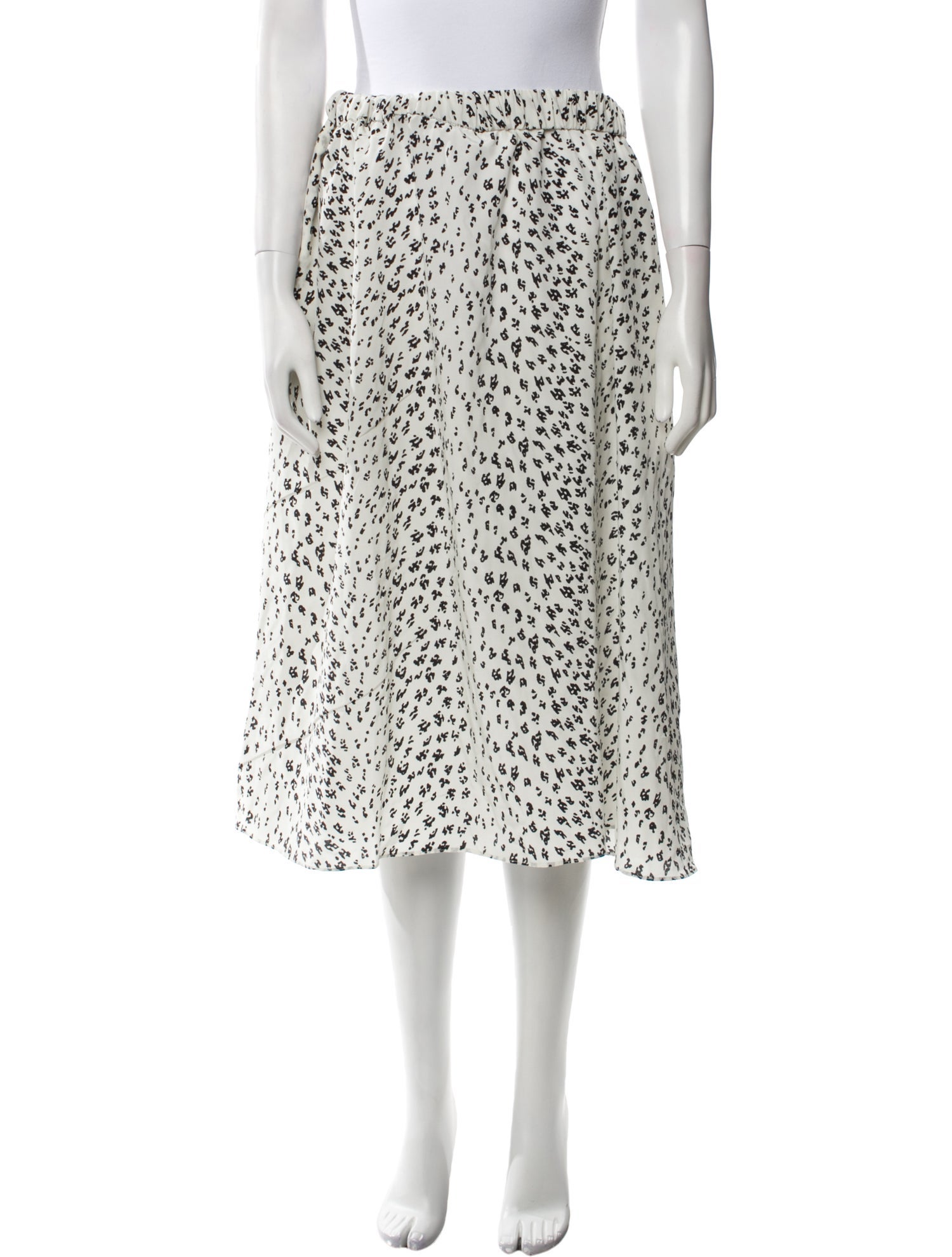 No. 6 Store Silk Midi Length Skirt