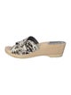 No. 6 Store Ponyhair Animal Print Slides