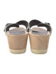 No. 6 Store Ponyhair Animal Print Slides
