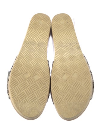 No. 6 Store Ponyhair Animal Print Slides