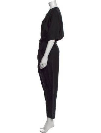 No. 6 Store Linen Scoop Neck Jumpsuit
