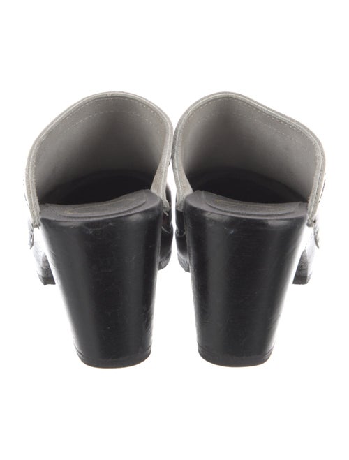 No. 6 Store Leather Floral Print Mules