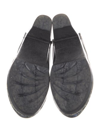 No. 6 Store Leather Floral Print Mules