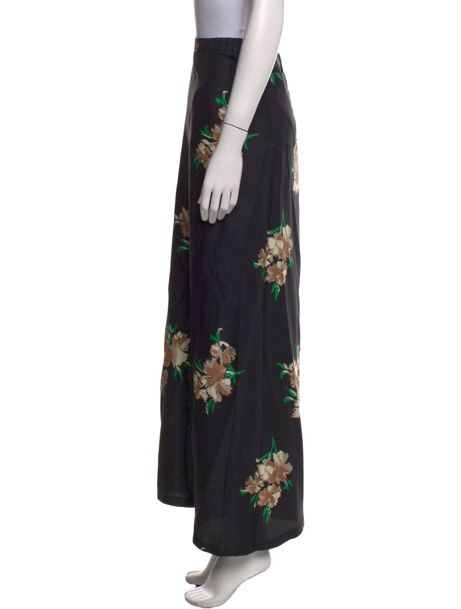 No. 6 Store Silk Wide Leg Pants
